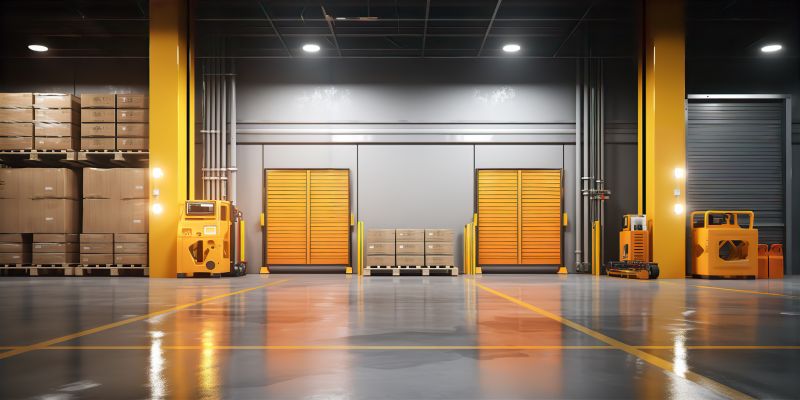 Polyurethane Coating in a Warehouse